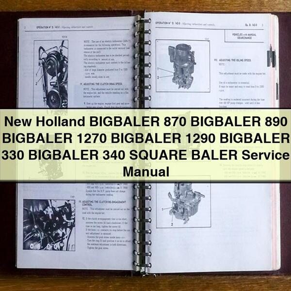 New Holland BIGBALER Series SQUARE BALER Service Repair Manual