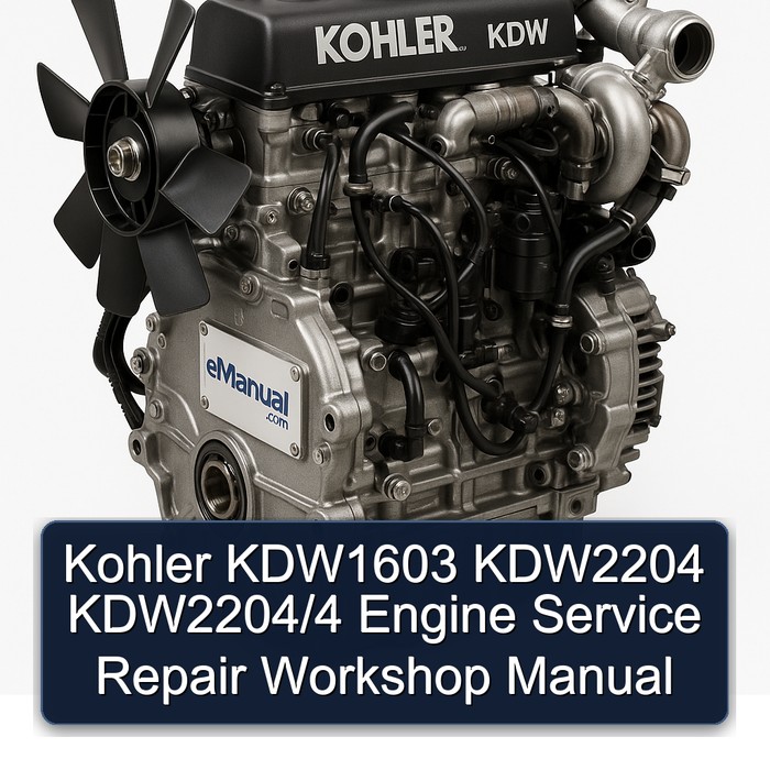 Kohler KDW1603 KDW2204 KDW2204/4 Engine Service Repair Workshop Manual