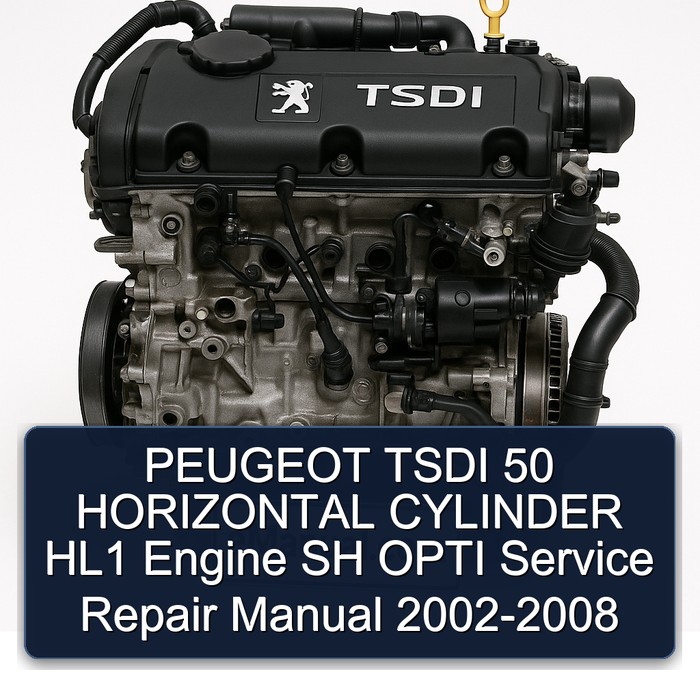 PEUGEOT TSDI 50 HORIZONTAL CYLINDER HL1 Engine SH OPTI Service Repair Manual 2002-2008