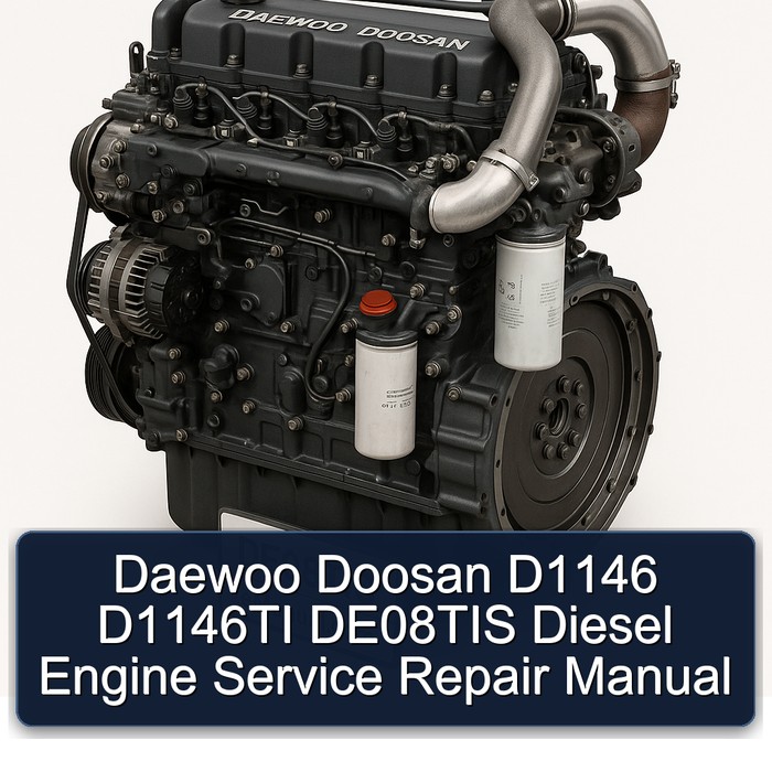 Daewoo Doosan D1146 D1146TI DE08TIS Diesel Engine Service Repair Manual