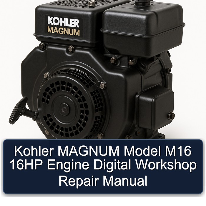 Kohler MAGNUM Model M16 16HP Engine Digital Workshop Repair Manual