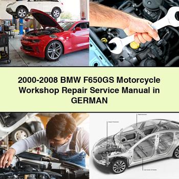 2000-2008 BMW F650GS Motorcycle Workshop Repair Service Manual in GERMAN PDF Download - Click Image to Close