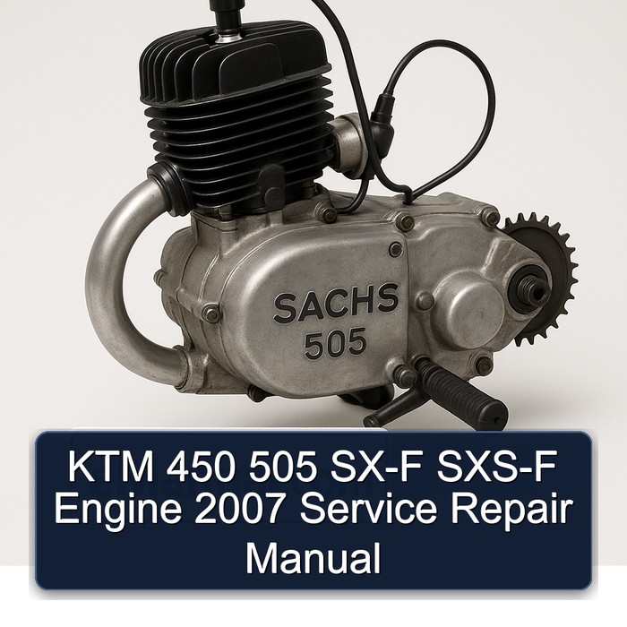 KTM 450 505 SX-F SXS-F Engine 2007 Service Repair Manual