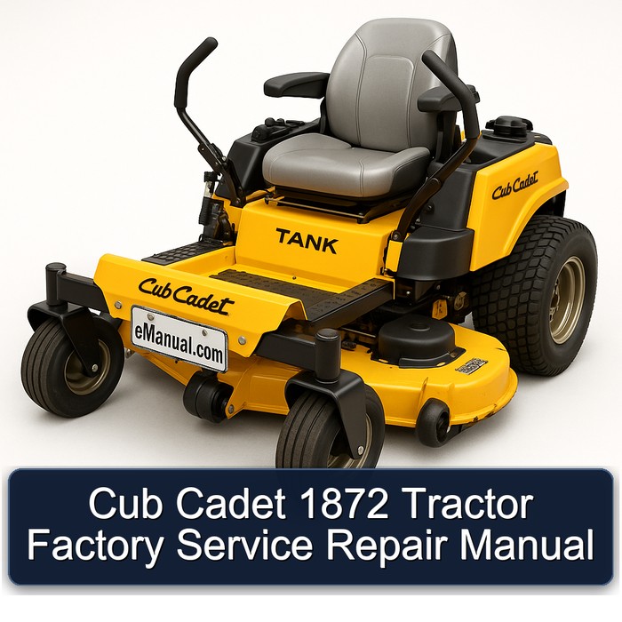 Cub Cadet 1872 Tractor Factory Service Repair Manual