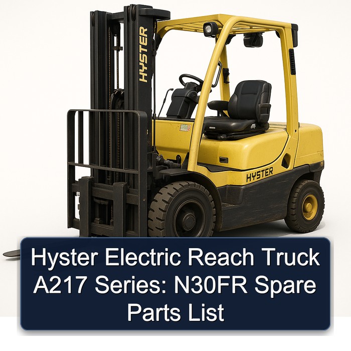 Hyster Electric Reach Truck A217 Series: N30FR Spare Parts List