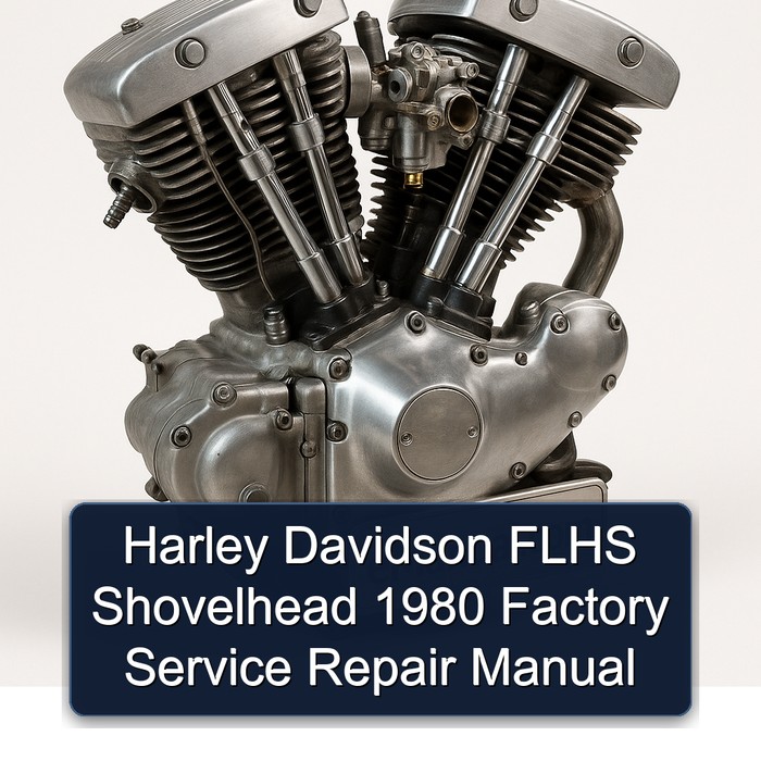Harley Davidson FLHS Shovelhead 1980 Factory Service Repair Manual