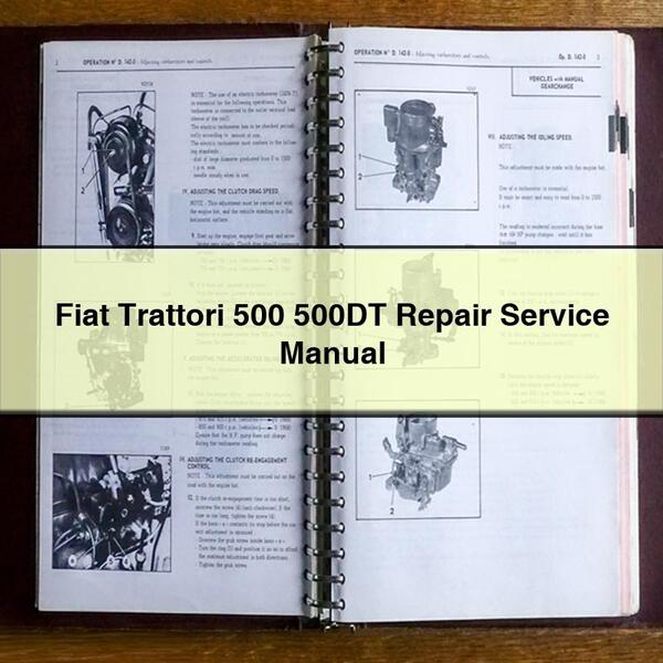 Fiat Trattori 500 500DT Repair Service Manual PDF Download - Click Image to Close