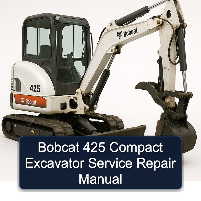 Bobcat 425 Compact Excavator Service Repair Manual