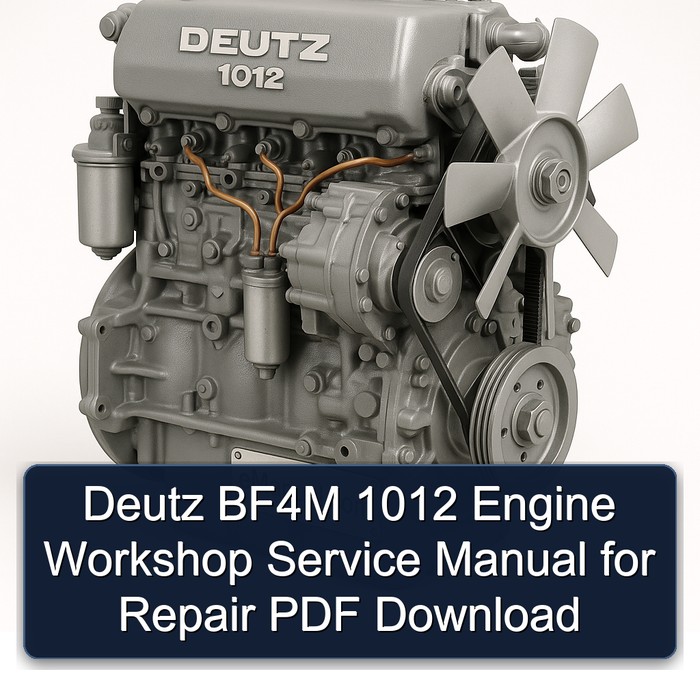 Deutz BF4M 1012 Engine Workshop Service Manual for Repair PDF Download