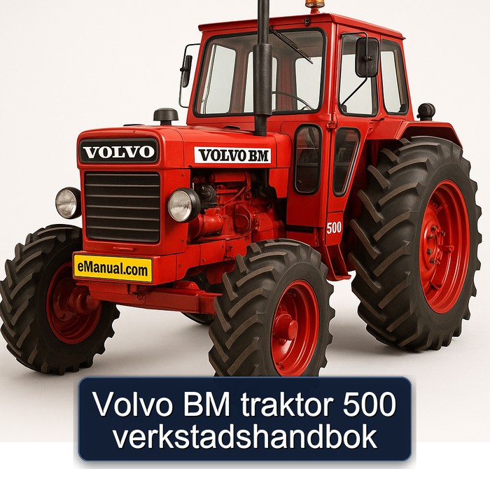 Volvo BM traktor 500 verkstadshandbok