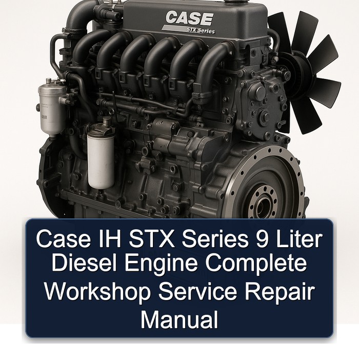 Case IH STX Series 9 Liter Diesel Engine Complete Workshop Service Repair Manual