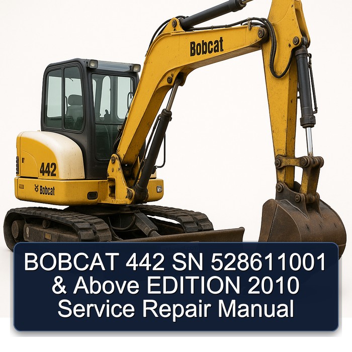 BOBCAT 442 SN 528611001 & Above EDITION 2010 Service Repair Manual