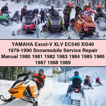 Yamaha Excel-V XLV EC540 Xl540 1979-1990 Snowmobile Service Repair Manual 1980 1981 1982 1983 1984 1985 1986 1987 1988 1989