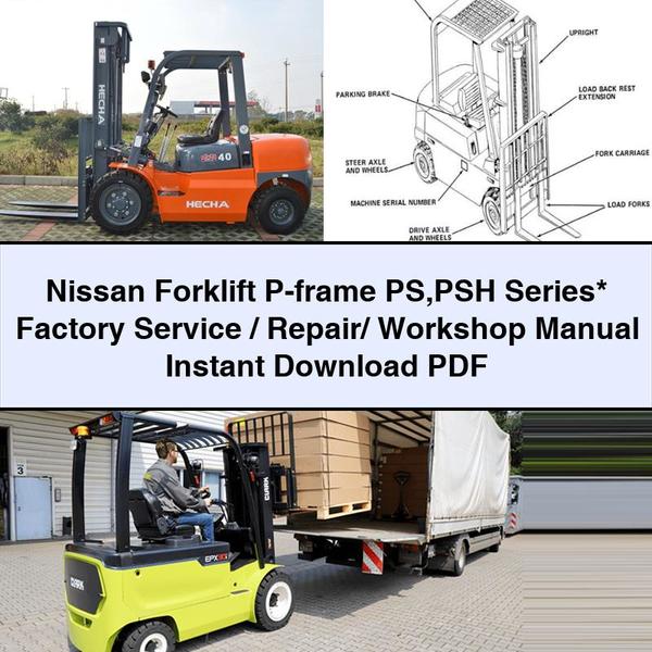 Manual de Servicio/Reparación/Taller para Carretillas Elevadoras Nissan P-frame PS PSH
