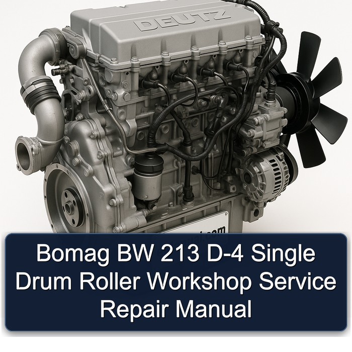Bomag BW 213 D-4 Single Drum Roller Workshop Service Repair Manual