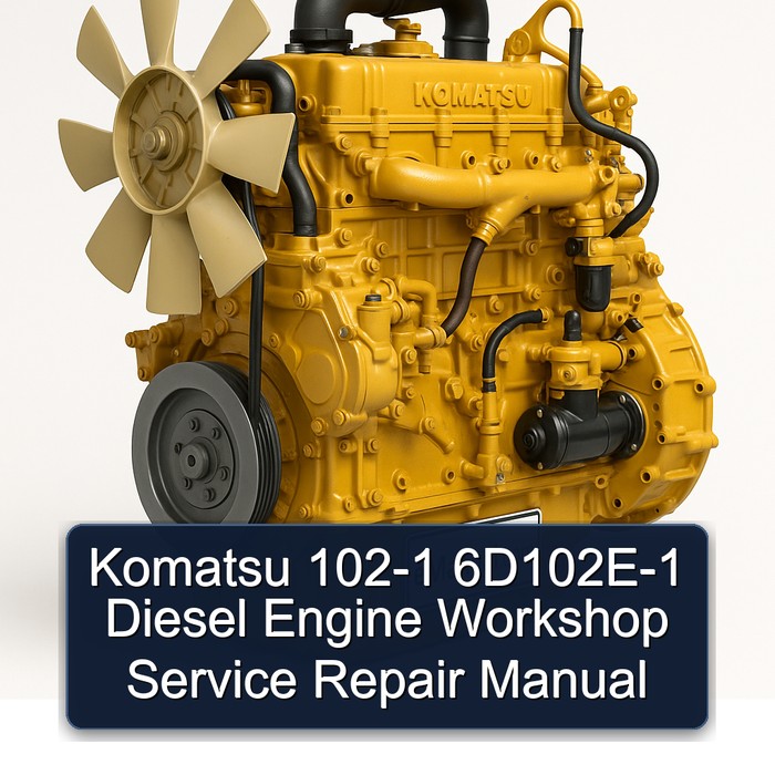 Komatsu 102-1 6D102E-1 Diesel Engine Workshop Service Repair Manual