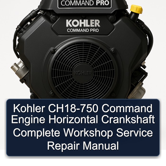 Kohler CH18-750 Command Engine Horizontal Crankshaft Complete Workshop Service Repair Manual