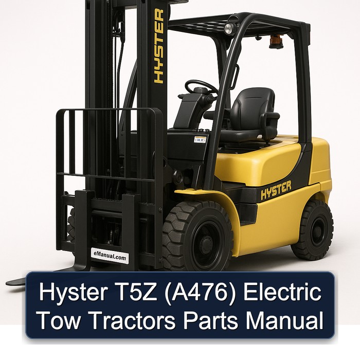 Hyster T5Z (A476) Electric Tow Tractors Parts Manual