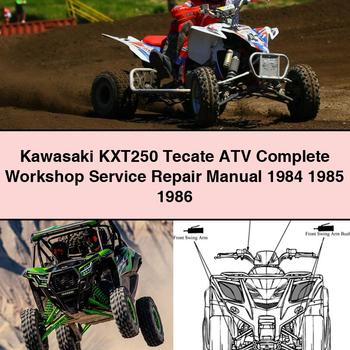 Kawasaki KXT250 Tecate ATV Complete Workshop Service Repair Manual 1984 1985 1986