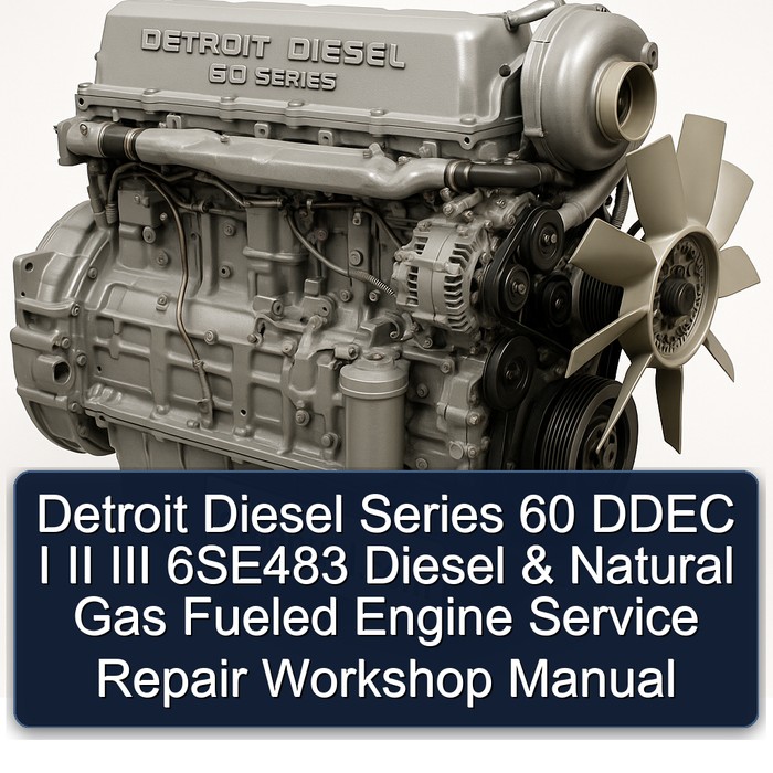 Detroit Diesel Series 60 DDEC I II III 6SE483 Diesel & Natural Gas Fueled Engine Service Repair Workshop Manual