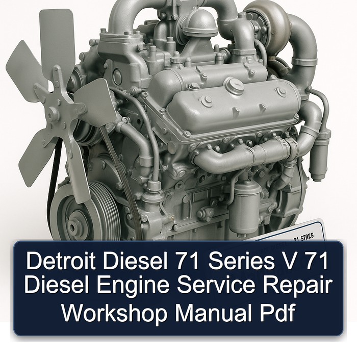 Detroit Diesel 71 Series V 71 Diesel Engine Service Repair Workshop Manual Pdf