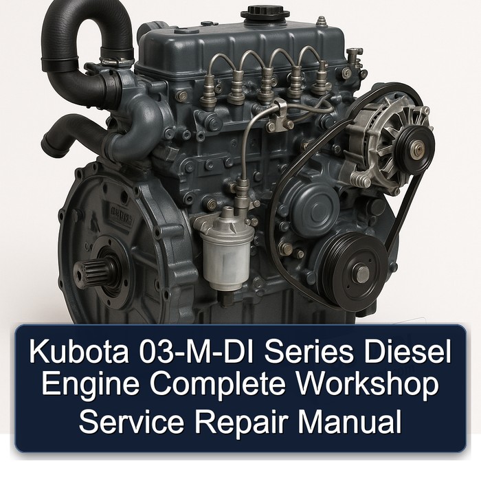 Kubota 03-M-DI Series Diesel Engine Complete Workshop Service Repair Manual