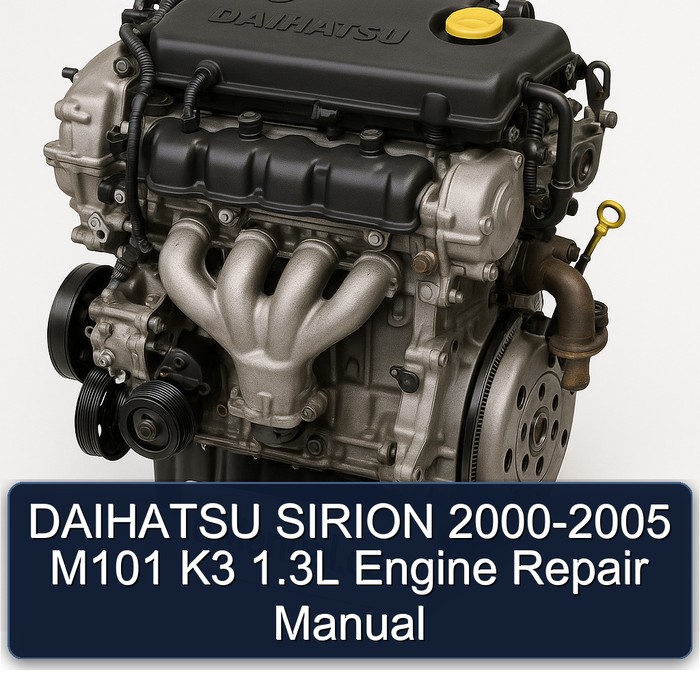 DAIHATSU SIRION 2000-2005 M101 K3 1.3L Engine Repair Manual