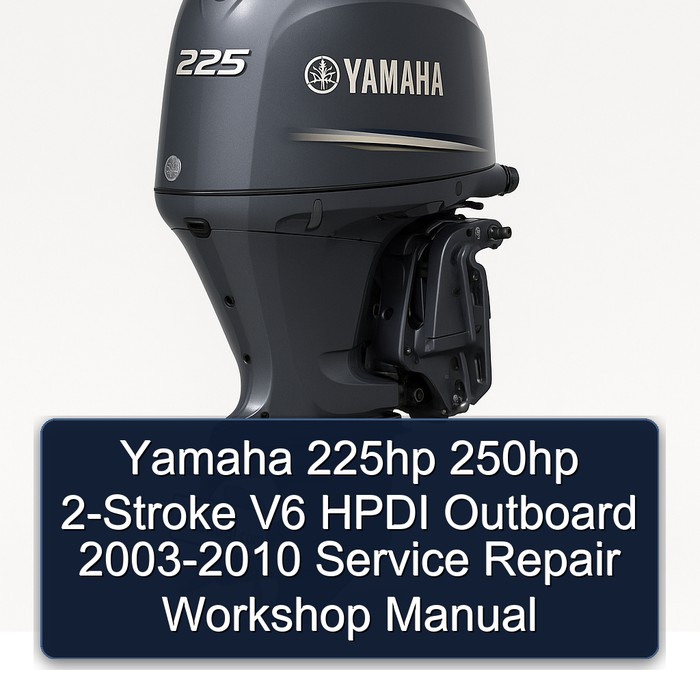 Yamaha 225hp 250hp 2-Stroke V6 HPDI Outboard 2003-2010 Service Repair Workshop Manual