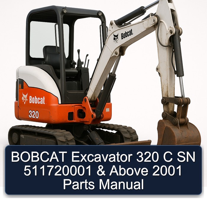 BOBCAT Excavator 320 C SN 511720001 & Above 2001 Parts Manual