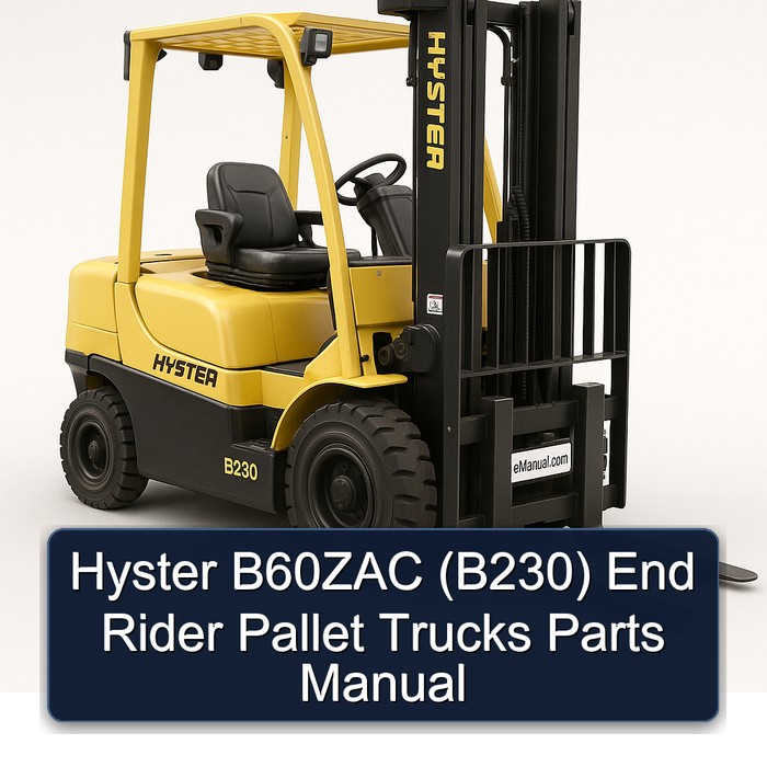 Hyster B60ZAC (B230) End Rider Pallet Trucks Parts Manual