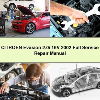 CITROEN Evasion 2.0i 16V 2002 Full Service Repair Manual PDF Download