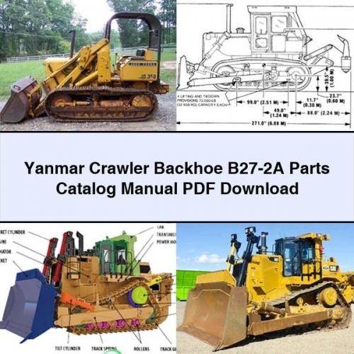 Yanmar Crawler Backhoe B27-2A Parts Catalog Manual PDF Download