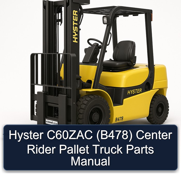 Hyster C60ZAC (B478) Center Rider Pallet Truck Parts Manual