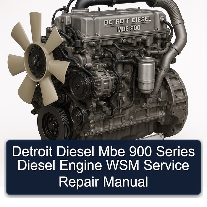 Detroit Diesel Mbe 900 Series Diesel Engine WSM Service Repair Manual