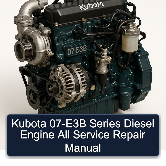 Kubota 07-E3B Series Diesel Engine All Service Repair Manual