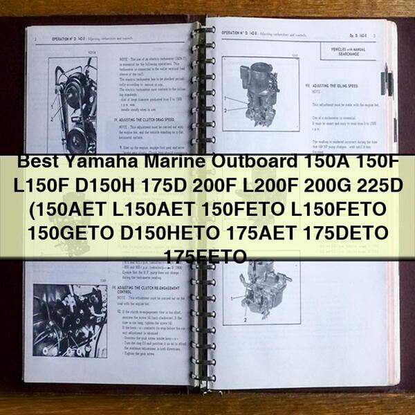 Yamaha Marine Outboard 150A 150F L150F D150H 175D 200F L200F 200G 225D Manual
