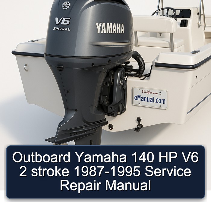 Outboard Yamaha 140 HP V6 2 stroke 1987-1995 Service Repair Manual