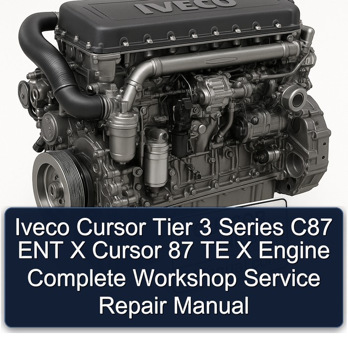 Iveco Cursor Tier 3 Series C87 ENT X Cursor 87 TE X Engine Complete Workshop Service Repair Manual