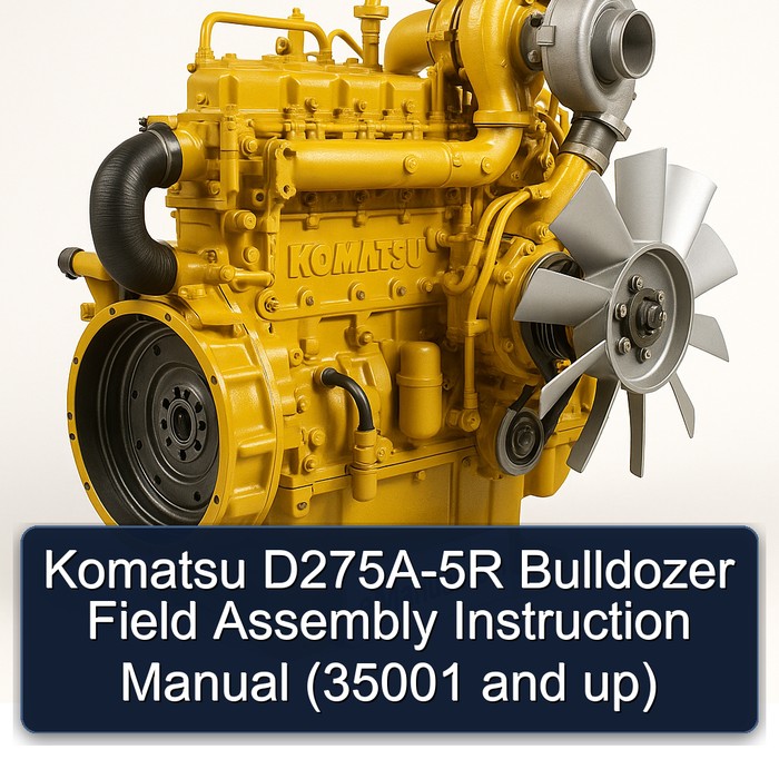 Komatsu D275A-5R Bulldozer Field Assembly Instruction Manual (35001 and up)