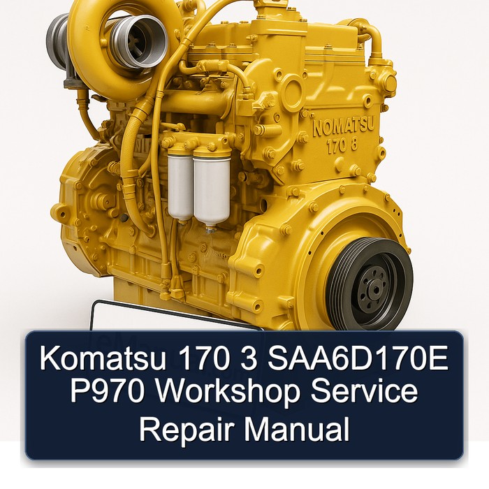 Komatsu 170 3 SAA6D170E P970 Workshop Service Repair Manual