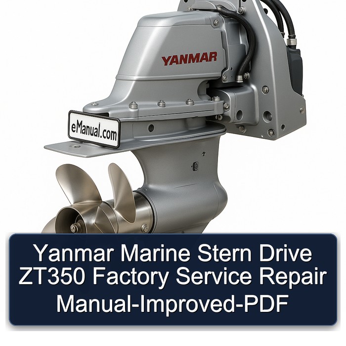 Yanmar Marine Stern Drive ZT350 Factory Service Repair Manual-Improved-PDF