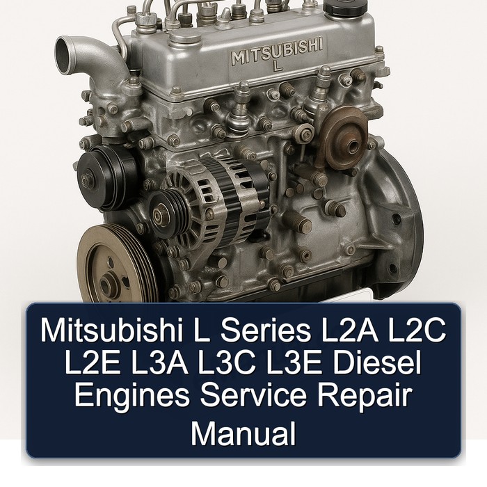 Mitsubishi L Series L2A L2C L2E L3A L3C L3E Diesel Engines Service Repair Manual