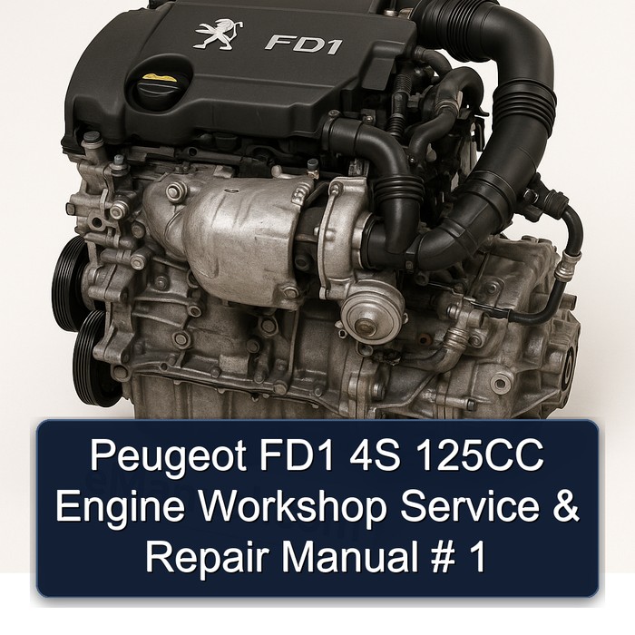 Peugeot FD1 4S 125CC Engine Workshop Service & Repair Manual # 1