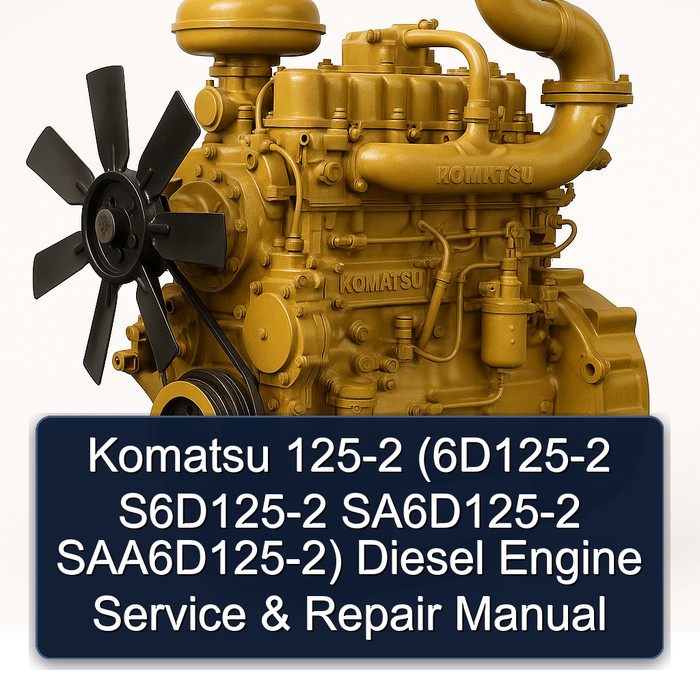 Komatsu 125-2 (6D125-2 S6D125-2 SA6D125-2 SAA6D125-2) Diesel Engine Service & Repair Manual