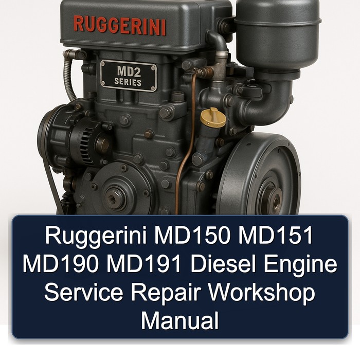 Ruggerini MD150 MD151 MD190 MD191 Diesel Engine Service Repair Workshop Manual