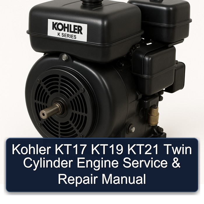 Kohler KT17 KT19 KT21 Twin Cylinder Engine Service & Repair Manual