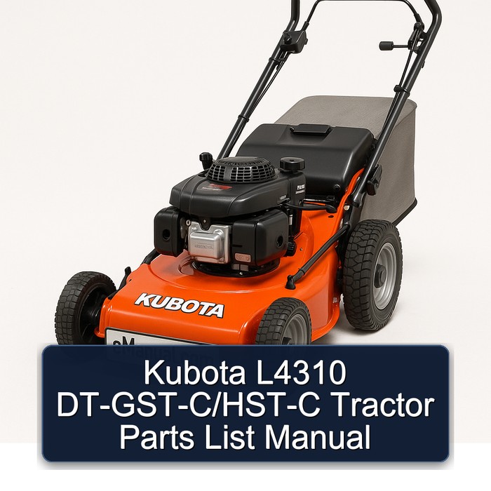 Kubota L4310 DT-GST-C/HST-C Tractor Parts List Manual