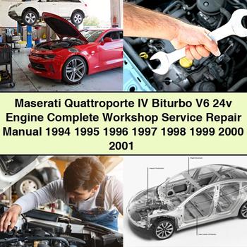 Maserati Quattroporte IV Biturbo V6 24v Engine Complete Workshop Service Repair Manual 1994-2001
