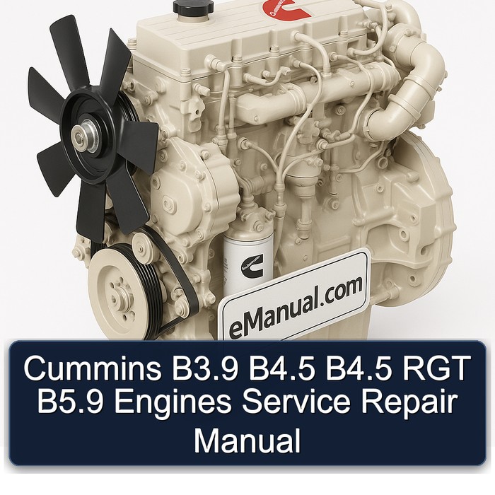 Cummins B3.9 B4.5 B4.5 RGT B5.9 Engines Service Repair Manual