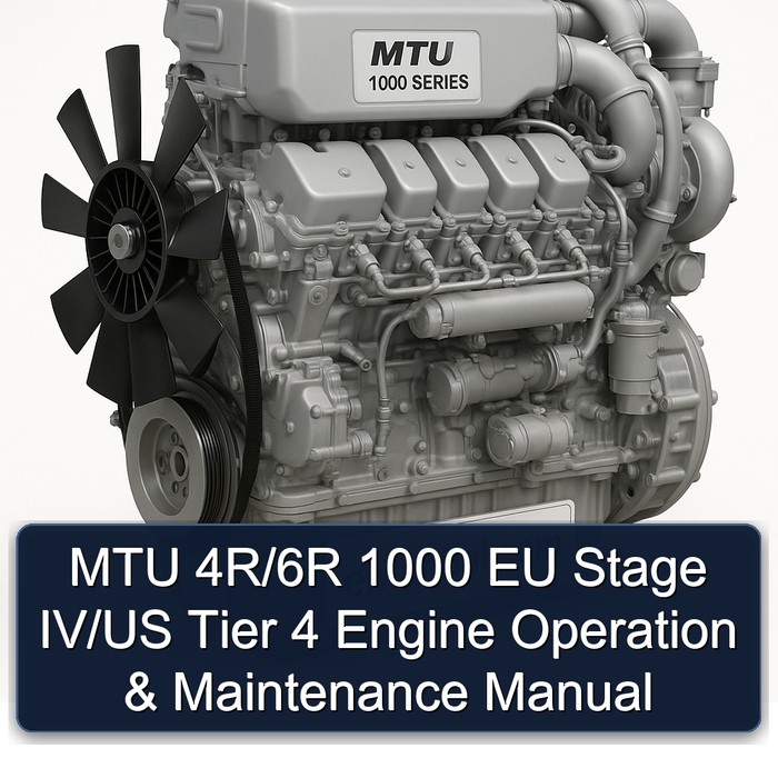 MTU 4R/6R 1000 EU Stage IV/US Tier 4 Engine Operation & Maintenance Manual